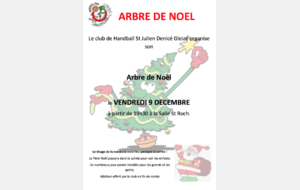 Arbre de Noël le vendredi 9 décembre