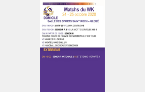 Programme week-end du 24 & 25 octobre