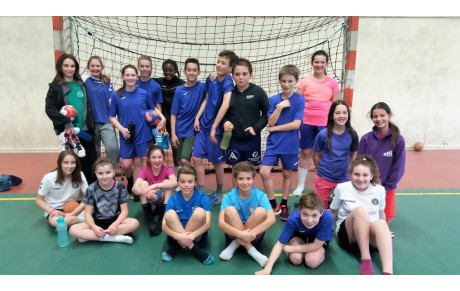 Franc succès pour le stage Handball - 13 ans  de février !